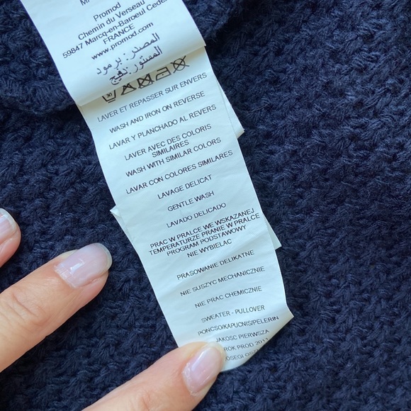 Promod Knit Poncho with Hood - Picture 15 of 16